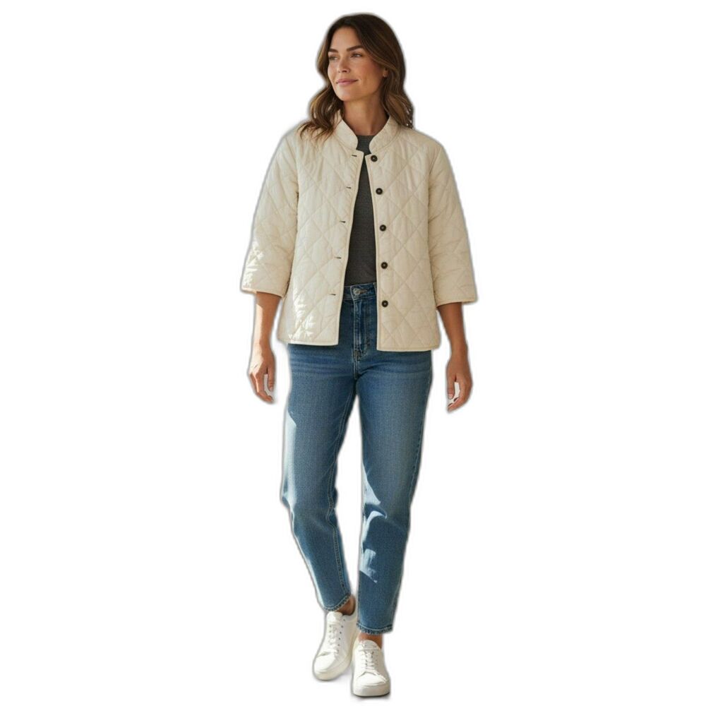 Kiko Women’s  White   Jacket  100% Silk Women's Size XL Briand New # 167